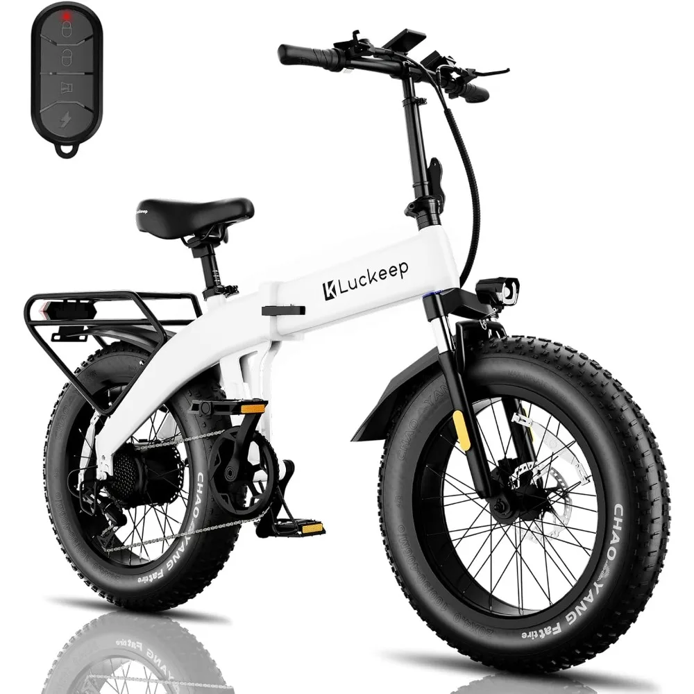 Electric Bike for Adults 1200W Peak, 28/30MPH 60 Miles,720WH Battery 20x 4.0 Fat Tire Ebikes Foldable