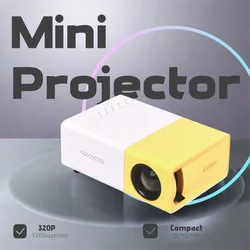 SALANGE Portable Mini Projector 600 Lumens LCD HDMI-Compatible Built-in Speakers Small for Home Outdoor Display Kids Gift 320P