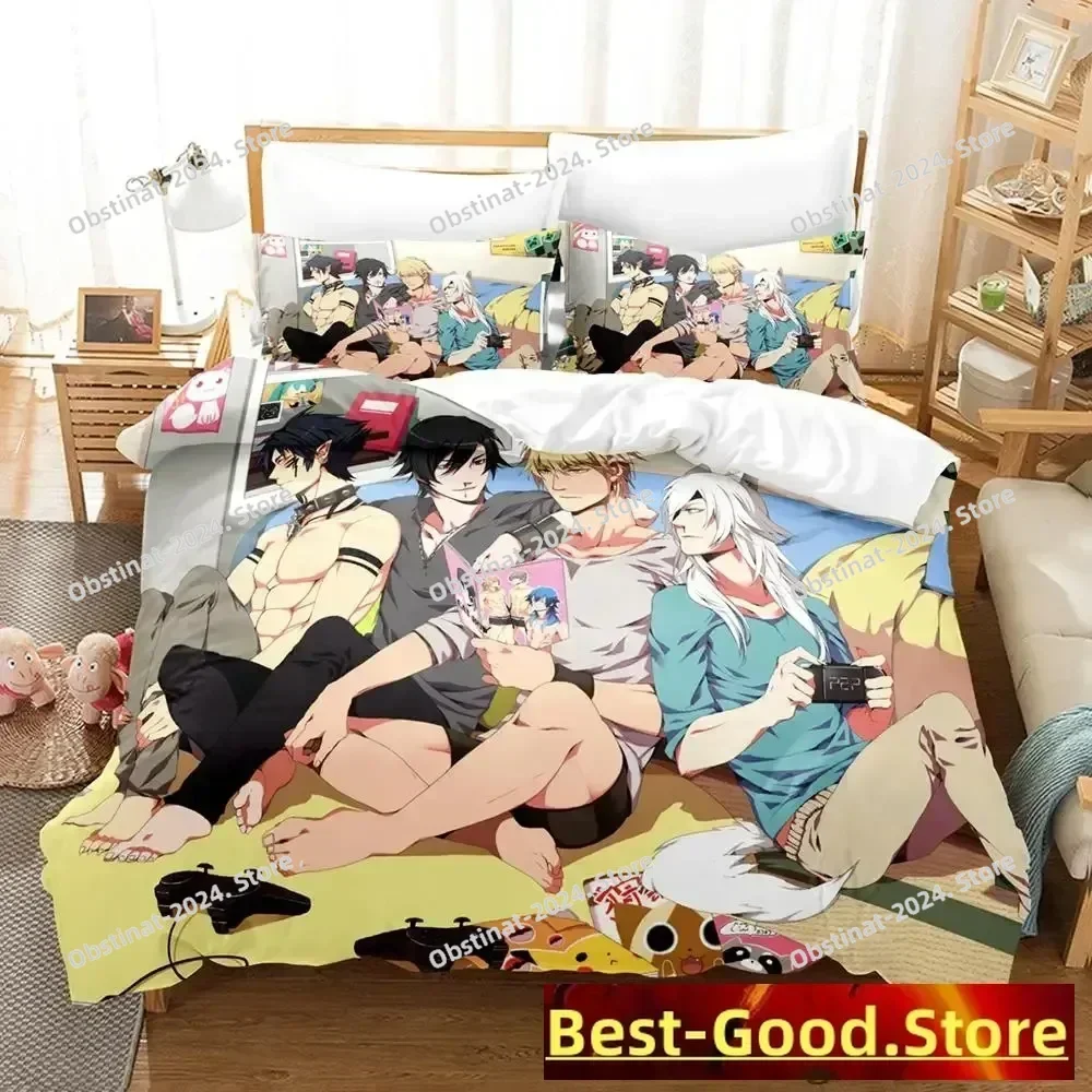 

DRAMAtical Murder Bedding Set Cartoon Anime Adult Kid Bedroom Duvetcover Sets 3D Kawaii letto matrimonialer Full Queen King Size