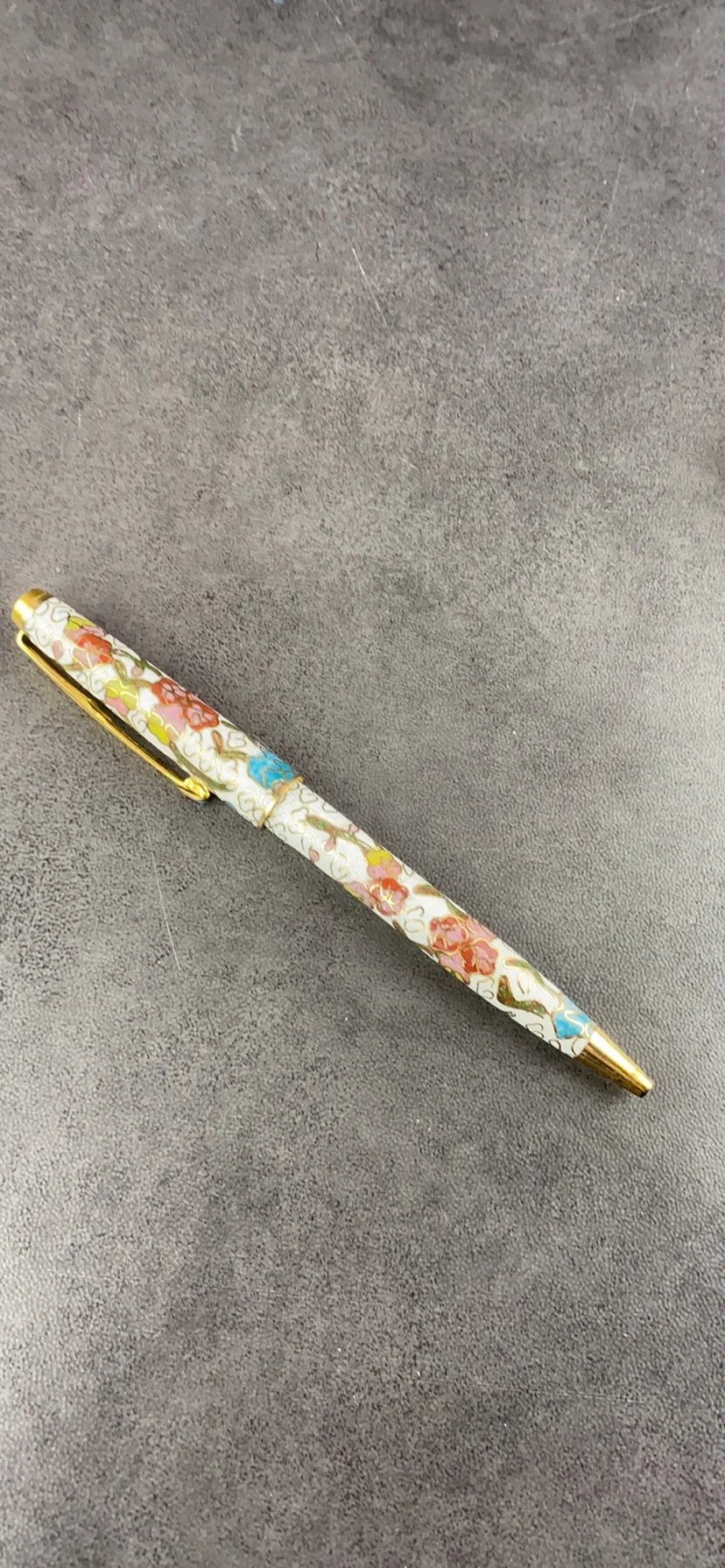 Old Stock Cloisonn Antique Ballpoint Pen Handicraft Gift Collection