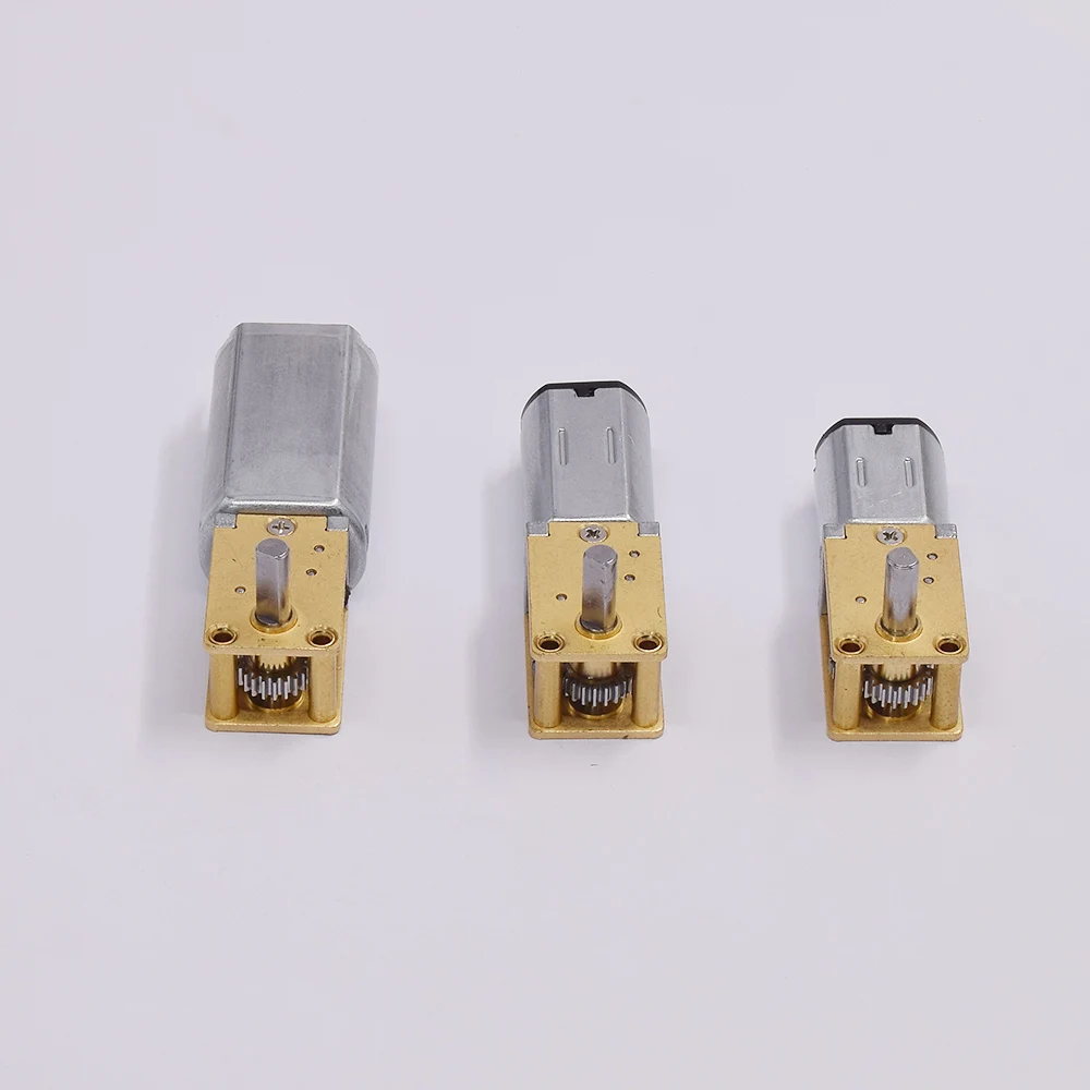 Micro Mini 050 N30 N20 7-Shape Metal Gearbox Worm Gear Motor DC 3V 5V 6V 9V 12V Slow Speed Large Torque DIY Toy Model Car Robot