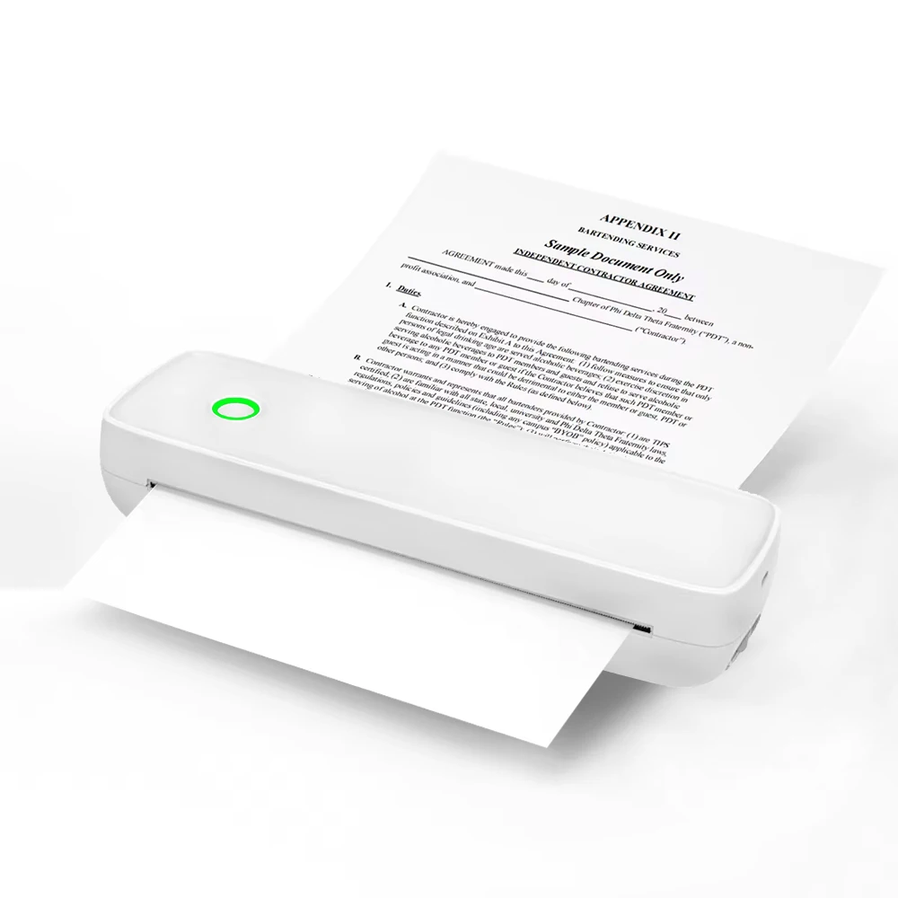 Portable A4 Thermal Printer Cheap for Bluetooth Digital Wireless Pocket Document and Photo Printer with Stock Status