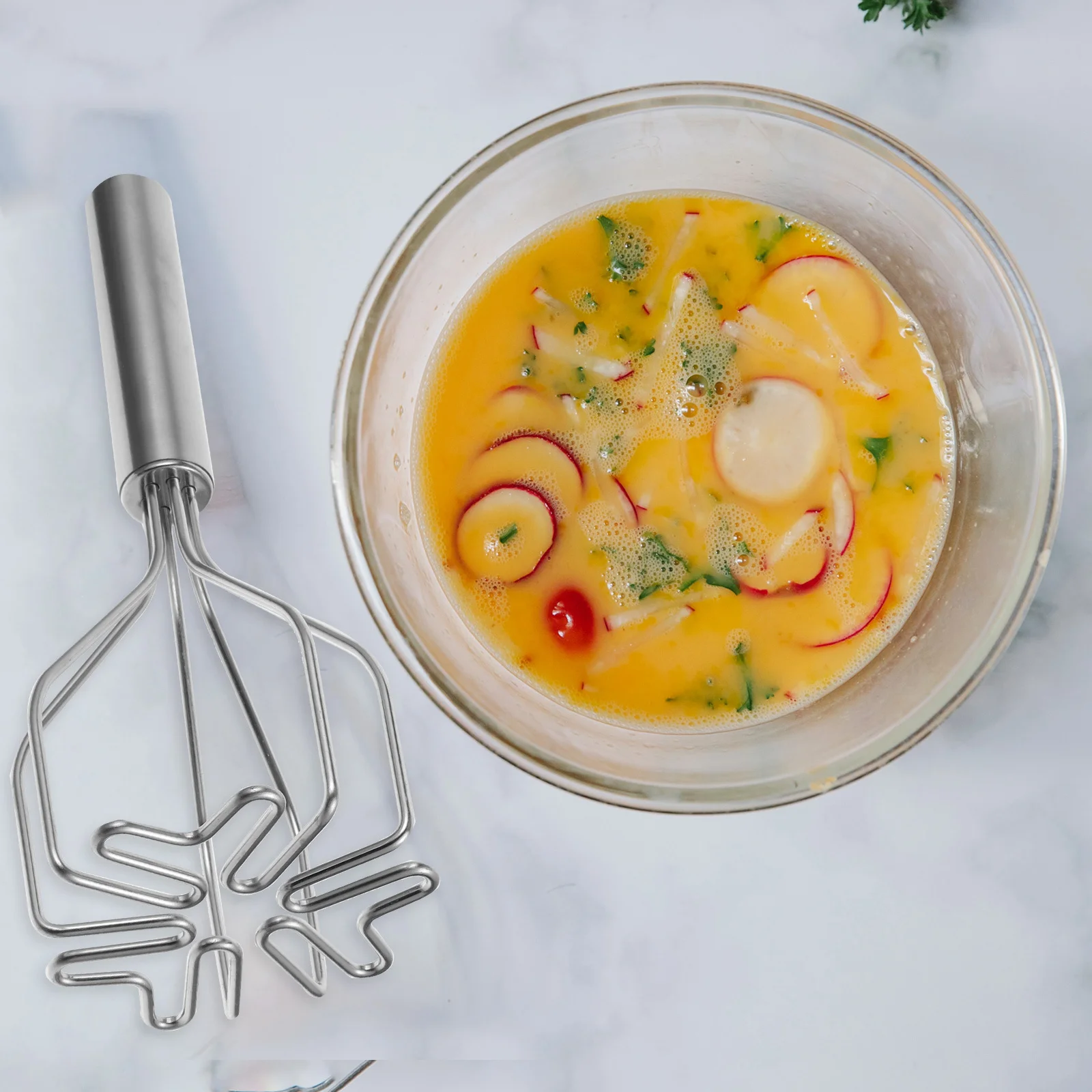 

Stainless Steel Potato Masher Comfortable Grip for Various Fruits Vegetables Home Restaurant Use Long Handle Design