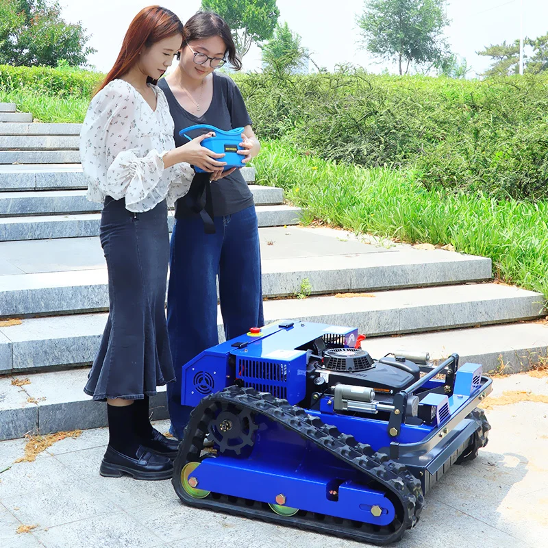 

Customized remote-controlled lawn mower, industrial remote control, agricultural automatic rubber tracks