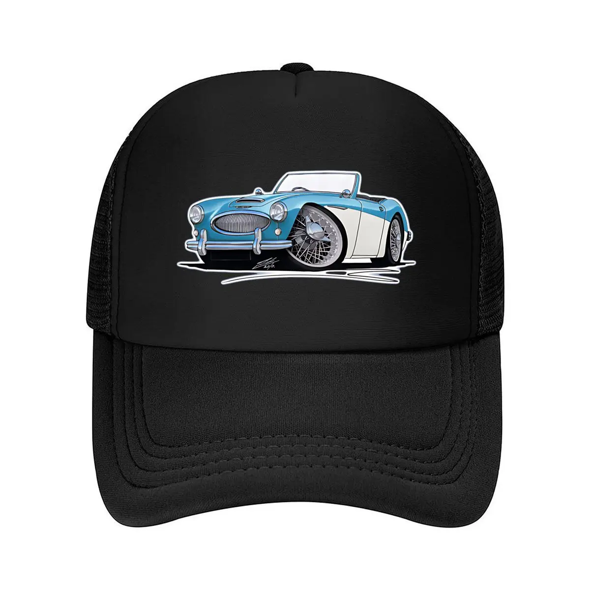 Blue Vintage Convertible Car Mesh Baseball Cap Hip Hop
