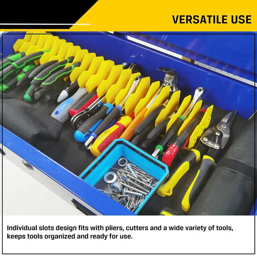 ذو طيات تخزين الرف المضادة للانزلاق انفصال كماشة القاطع تخزين الرف مع 10 فتحات وجع المنظم للمرآب وورشة العمل Storag #5