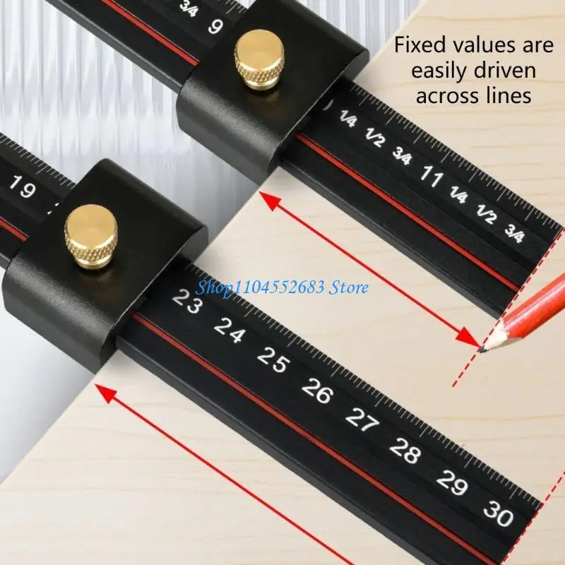 

Y6GD L Type Adjustable Stop Scriber Multifunctional L Ruler with Adjustable Limit for Accurate Line Drawing