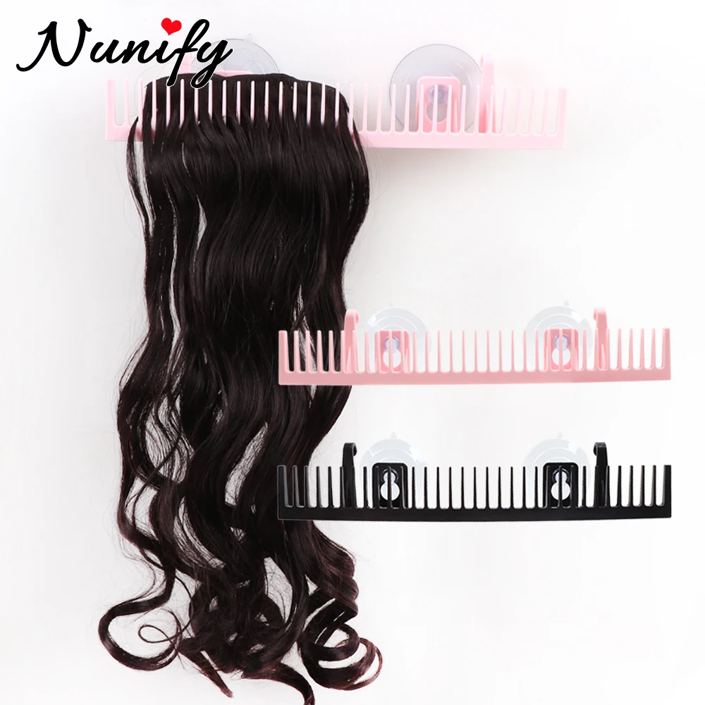 Nunify 1Pcs Hair Extension Holder For Display Various Types Hair Professional Hair Holder Rack For Salon Shop Hair Drying Stand