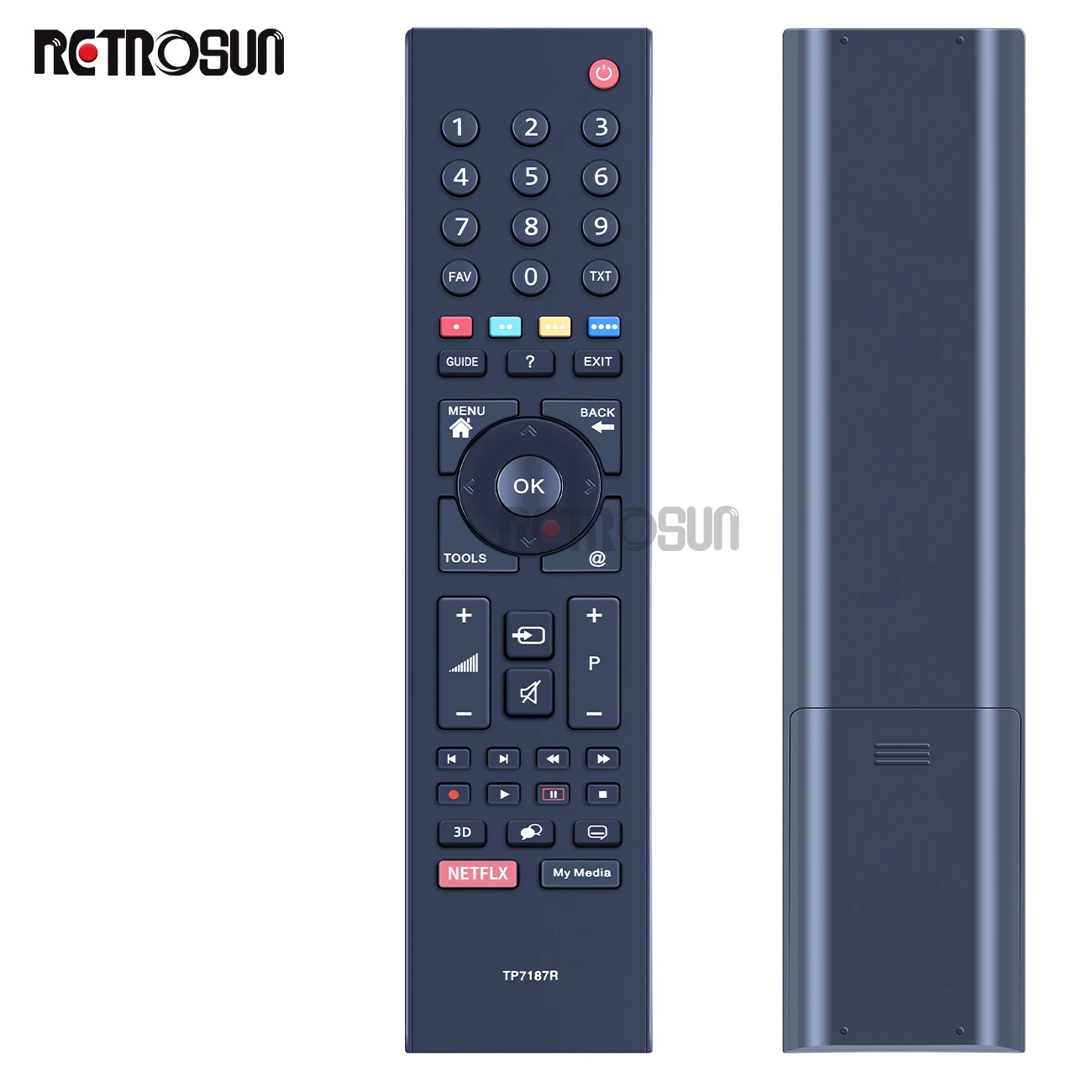 Tp7187r-p1 التحكم عن بعد للتلفزيون ، جديد استبدال جزء للتلفزيون ثلاثية الأبعاد ، rc3304807/01 ، tp7187r-p1