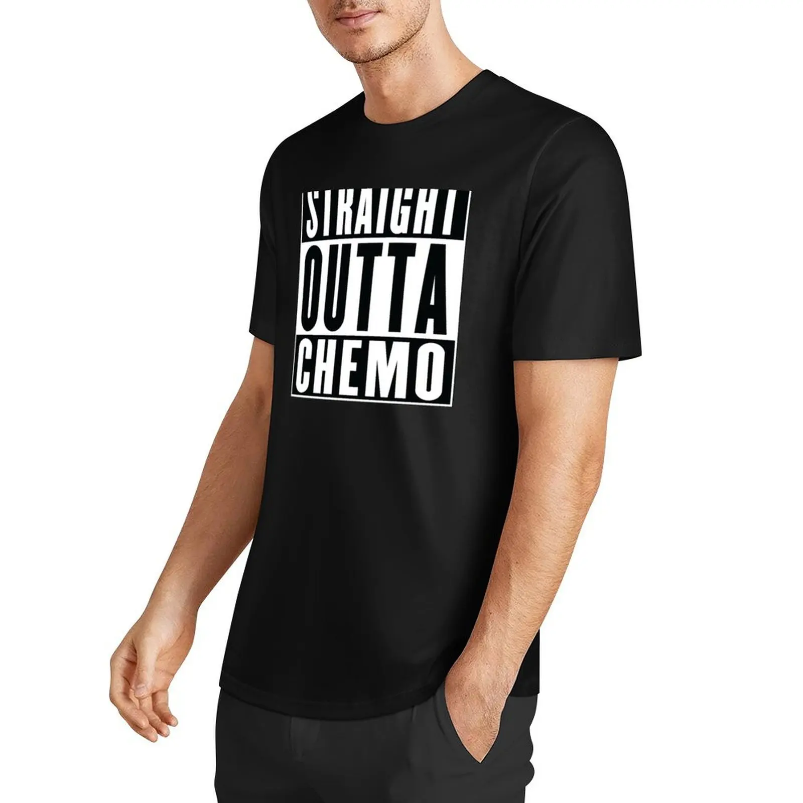 Straight Outta Chemo! T-Shirt heavyweights Blouse Short sleeve tee new edition funny t shirts men