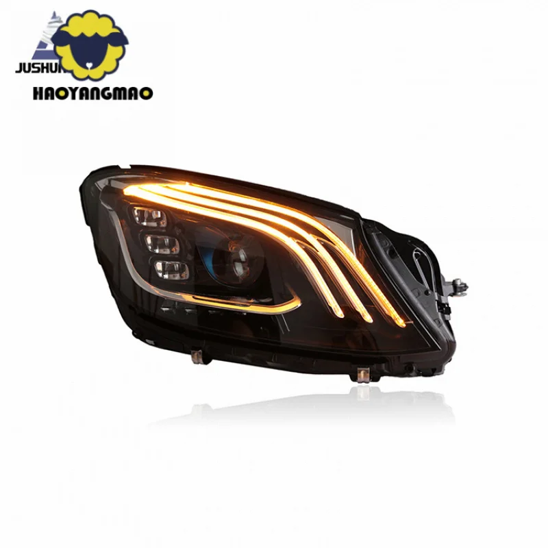 

Suitable for-BenzSLevelW222Maybach Headlight AssemblyS400Modified Daytime Running LightsLEDLens Upgrade