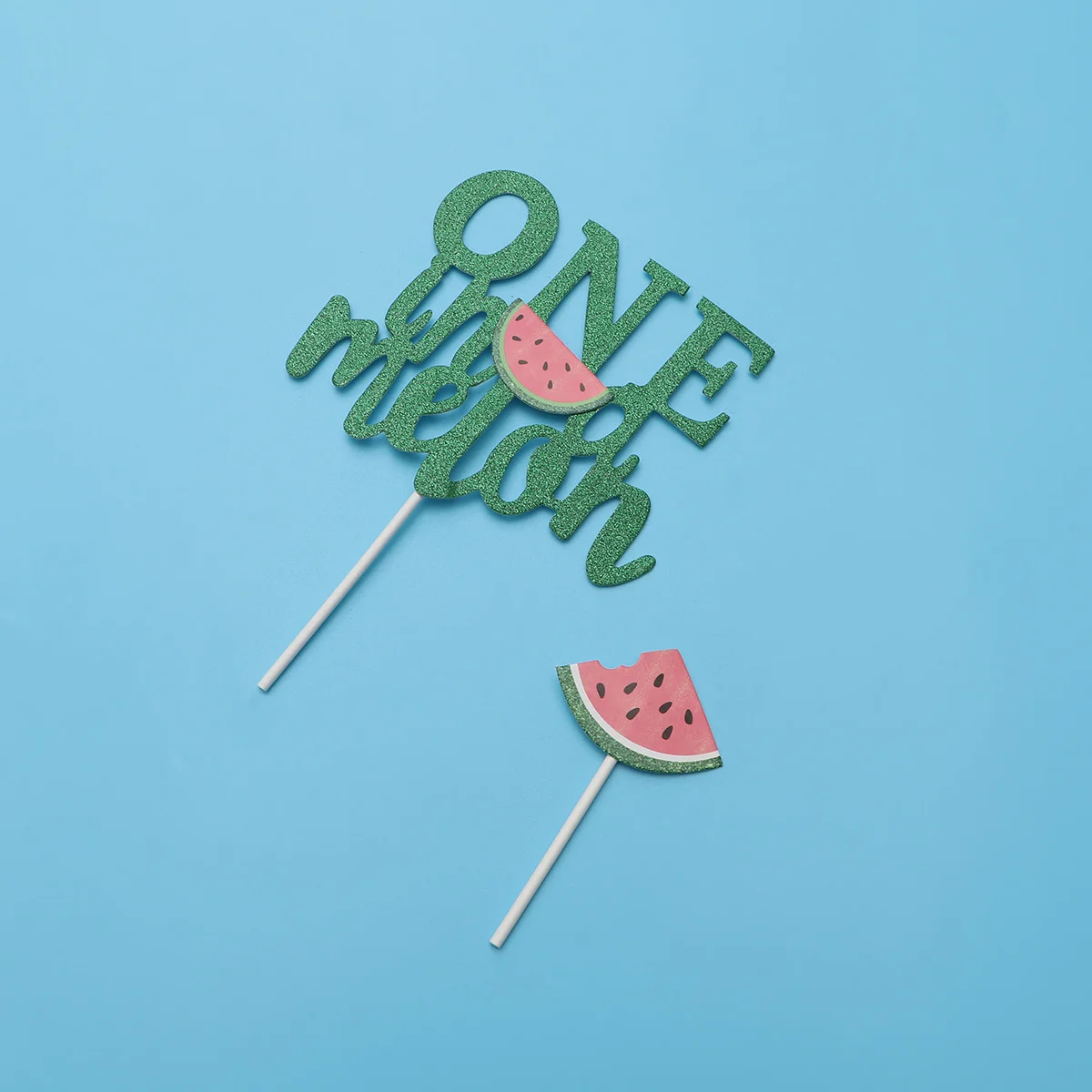 

28 Pcs Birthday Dessert Decoration Watermelon Themed Ornaments Ingredients Complete Set Table