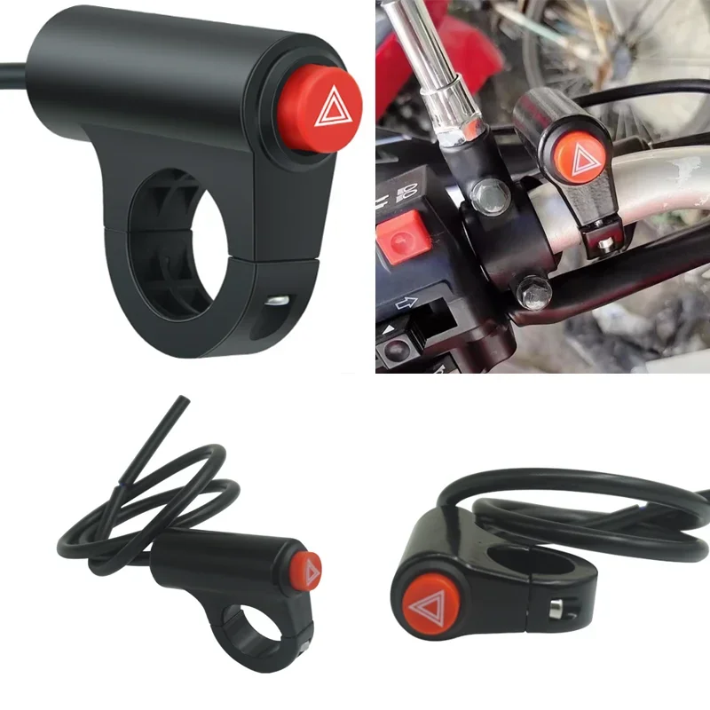 

Universal Motorcycle Warning Light Switch Button Motorcycle Double Warning Emergency Signal Flash Switch Motorcycle Accessories