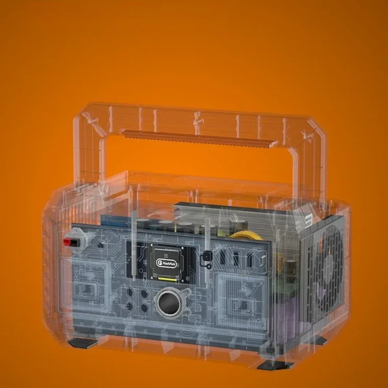 140A Portable Power Station 520WH Emergency Solar Generator Battery Pack Power Bank Outdoor for Camping Laptop Supply RV