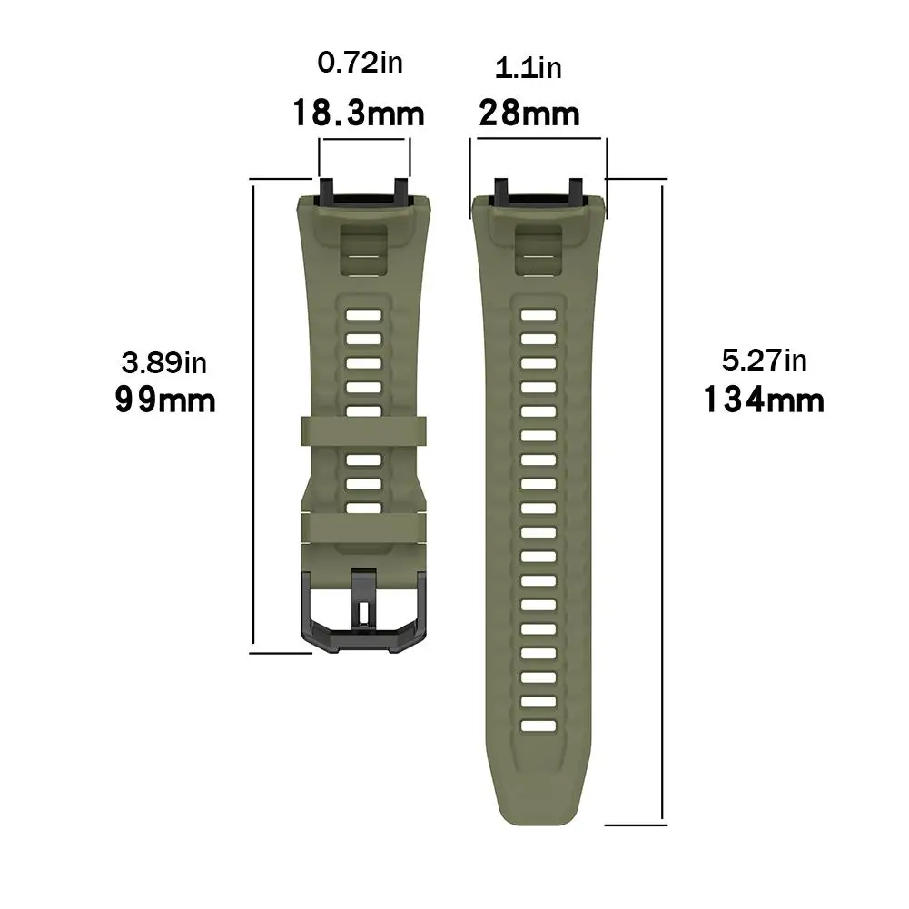 สายซิลิโคนสําหรับ Amazfit T-REX 3 สมาร์ทนาฬิกากีฬาเดิม Huami T Rex 3 สร้อยข้อมือเข็มขัดอุปกรณ์เสริม TRex 3