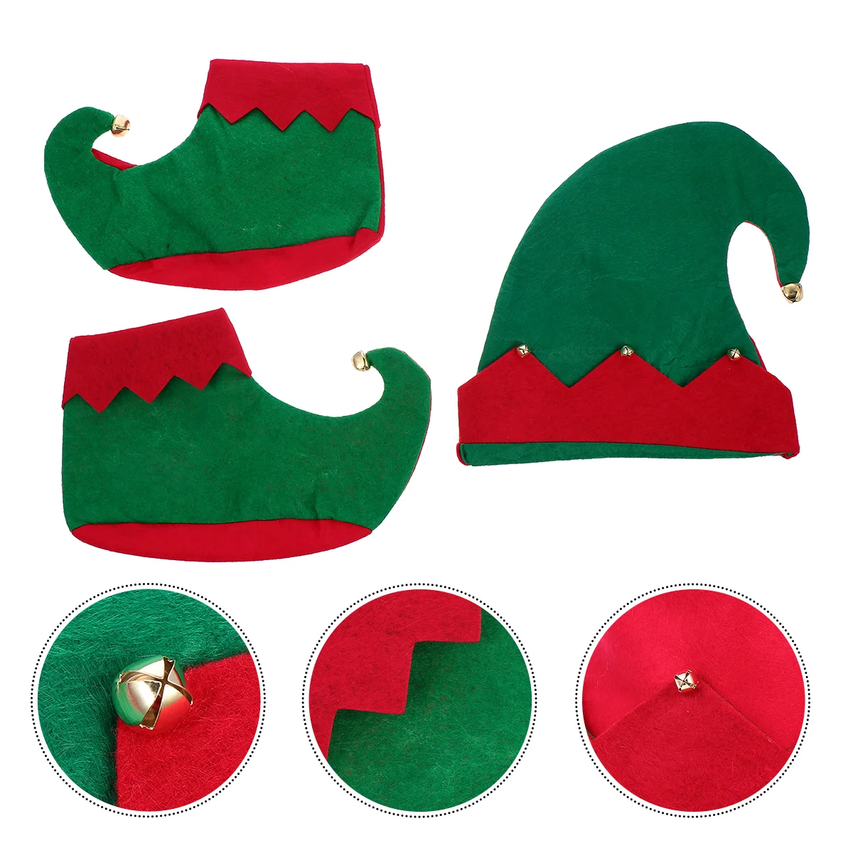 Christmas Children's Decoration Props Pixie Accessories Heart Costume Toddler Hats Cosplay Outfit Kid