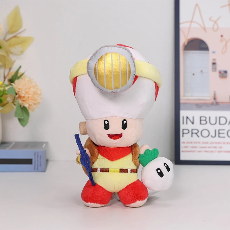 Super Bros Plush Captain Toad Treasure Tracker Cute Stuffed Toy Soft Doll Gift view 2