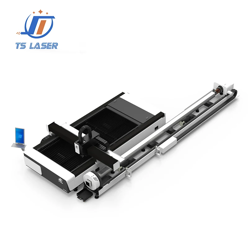 

Лазерный станок Tuosheng 3015 двойного назначения: 2000 Вт для резки труб, 3000 Вт для интегрированной резки листового металла и труб, волоконный лазерный станок