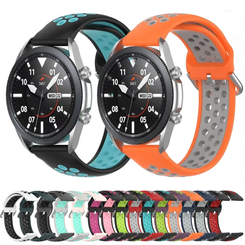 

20mm Silicone Strap for Samsung Watch Galaxy 4/6 Classic 43mm 47mm 6/5/4 44mm 40mm Bracelet Wristband Belt Watch 5 Pro 45mm Band