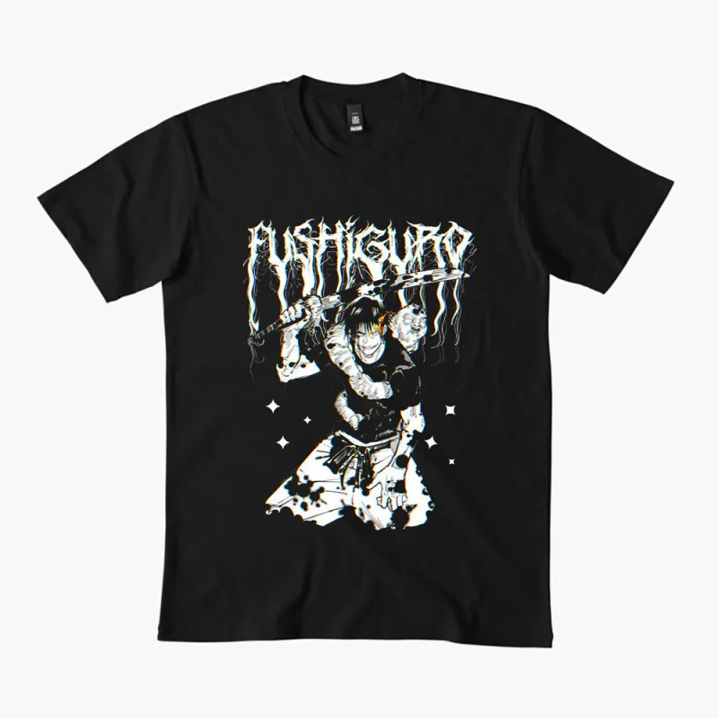 

0309 Toji Fushiguro Anime T shirt Jujutsu Kaisen Manga Men's print Graphic Tee Shirt 100% cotton Y2K clothes All size tops S-6XL