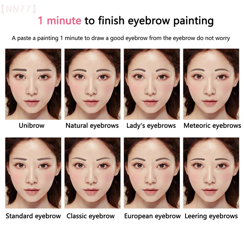 المتاح 50 قطعة/لفة الحاجب حاكم ملصق لاصق Microblading الحاجب الوشم المطرزة دليل تجميل دائم أداة