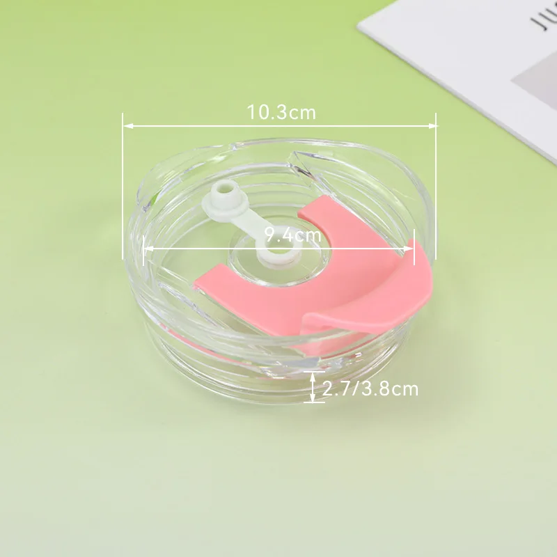 40oz Double Drink Lid Sealed Leak-proof Transparent Lid Macaron Color High Value Double Drink Lid Wholesale Tapa De Taza