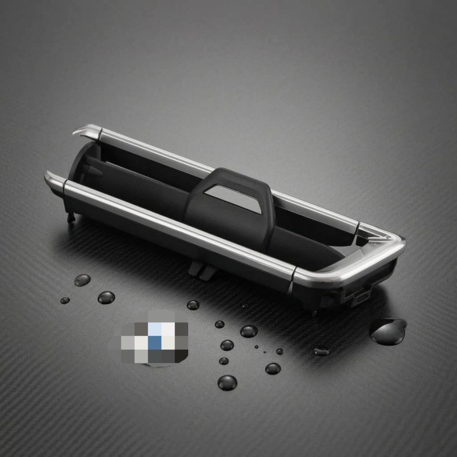 Automotive Central Vent Set Black Central Air Vent Air Outlet Mounting Bracket Cutout Opening