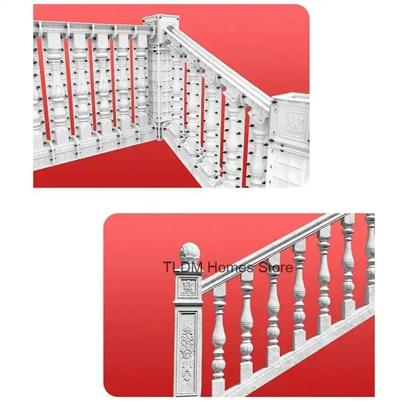 

Home Villa Indoor Guardrail Staircase Art Thickened ABS Mold Outdoor Roman Column Molds Cast-in-place Cement Stair Handrail Mold