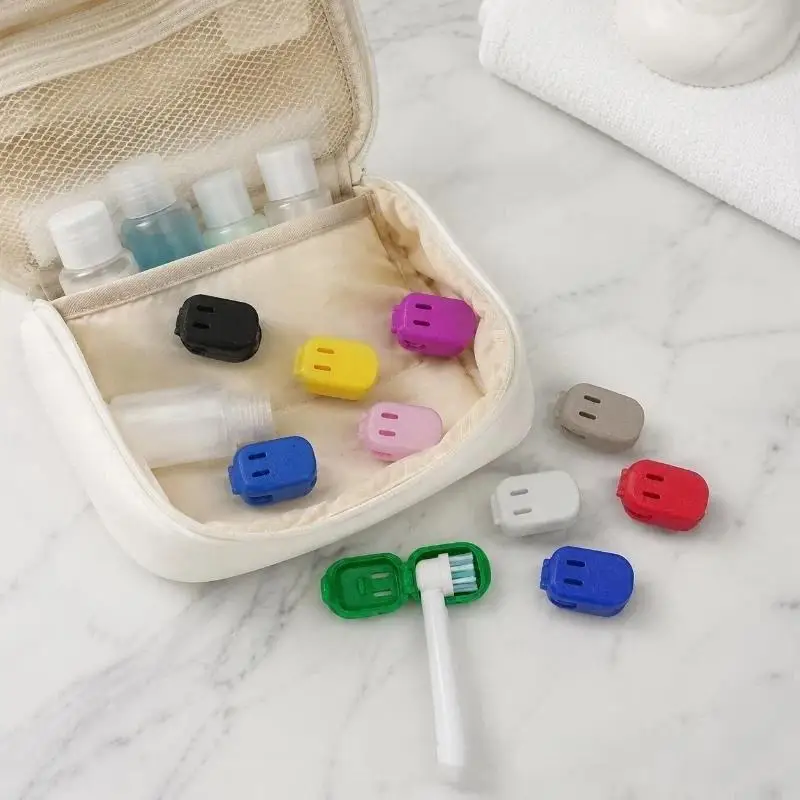 Electric Toothbrush Head Cover: Sonic Toothbrush Cap Travel Protector Plastic Brush Pod Protection Clip Case