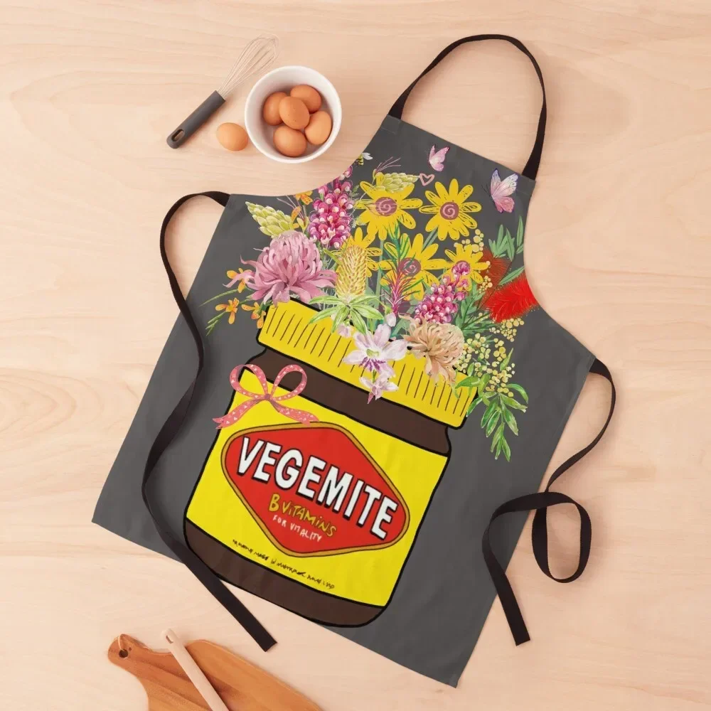 

Vegemite Bouquet Australian Flag , Australia day gift ideas men women kids Apron Ladies Apron