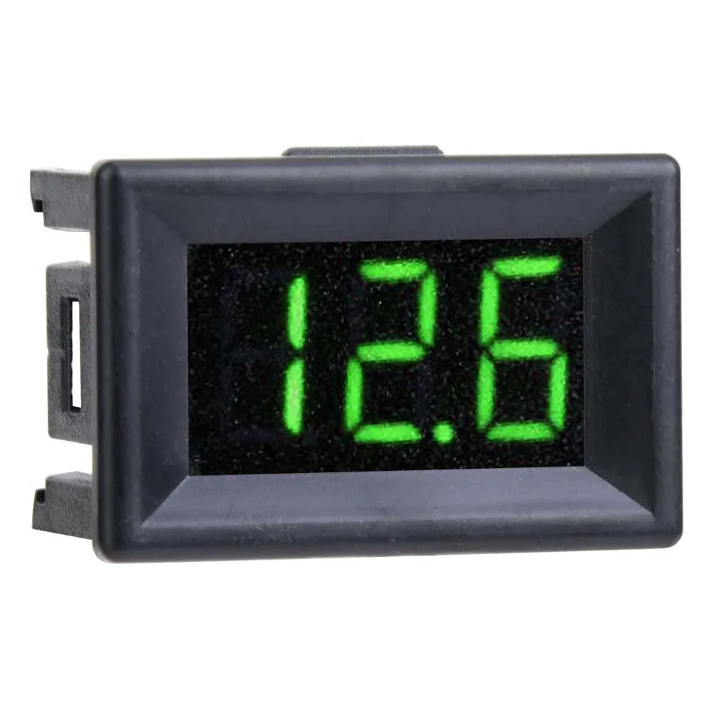 Voltímetro digital medidor de tensão voltímetro digital 0.36 polegada três fios 0-100v display led medidor de tensão voltímetro à prova dwaterproof água