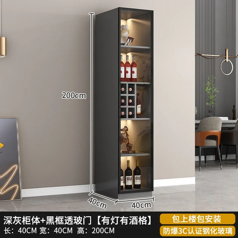 Wine Cabinet Display Home Glass Nordic Restaurant Storage Light Luxury Storage Bar Cabinet Dining Room Meuble Vin Bar Furniture