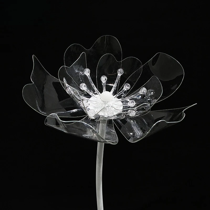 Wedding props luminous acrylic crystal flower window decoration wedding arrangement road guide ornament shopping mall beauty