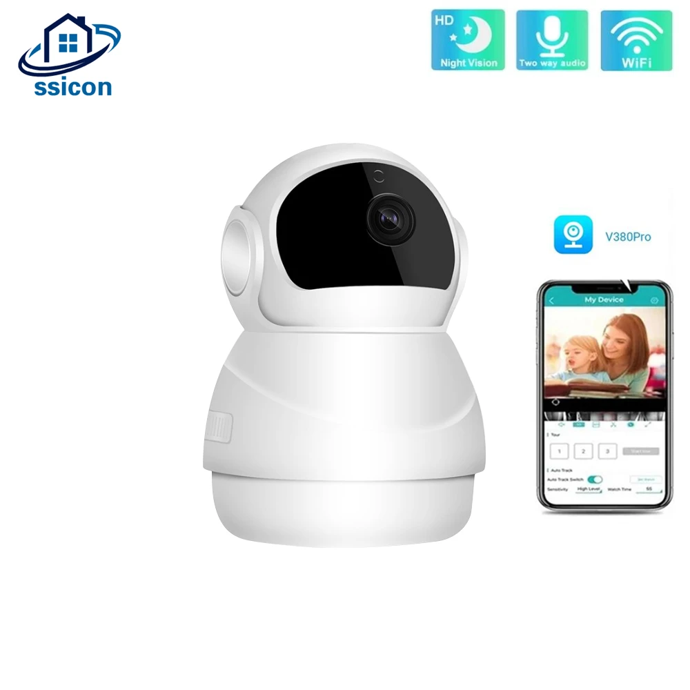 

3MP V380 Pro Indoor WIFI Camera Two Ways AUDIO Auto Tracking Wireless Security IP Camera With RJ45 Port