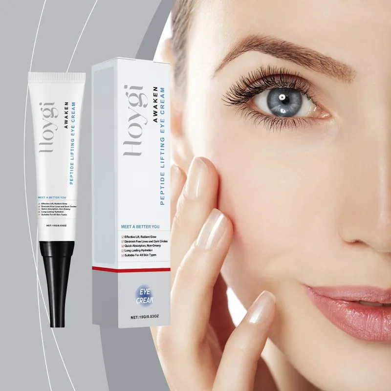 

Peptide-Infused Eye Cream to Improve Eye Area Elasticity and Smooth Wrinkles