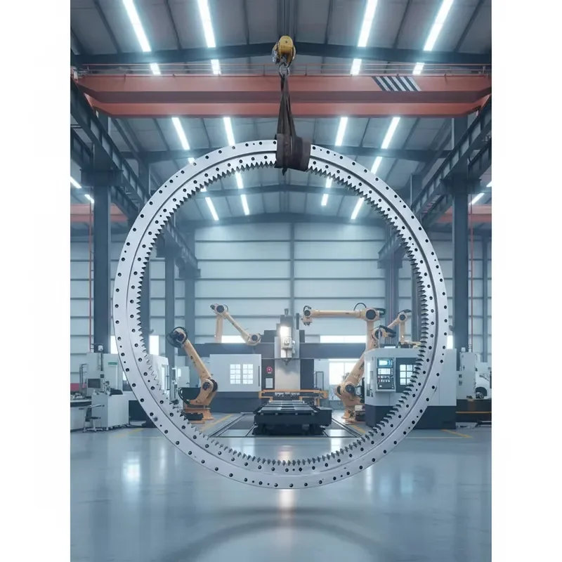 Construction Machinery Slewing Ring Bearings-OEM Quality Stainless Steel ABEC3-9 Four Point Contact Bearings for Excavators