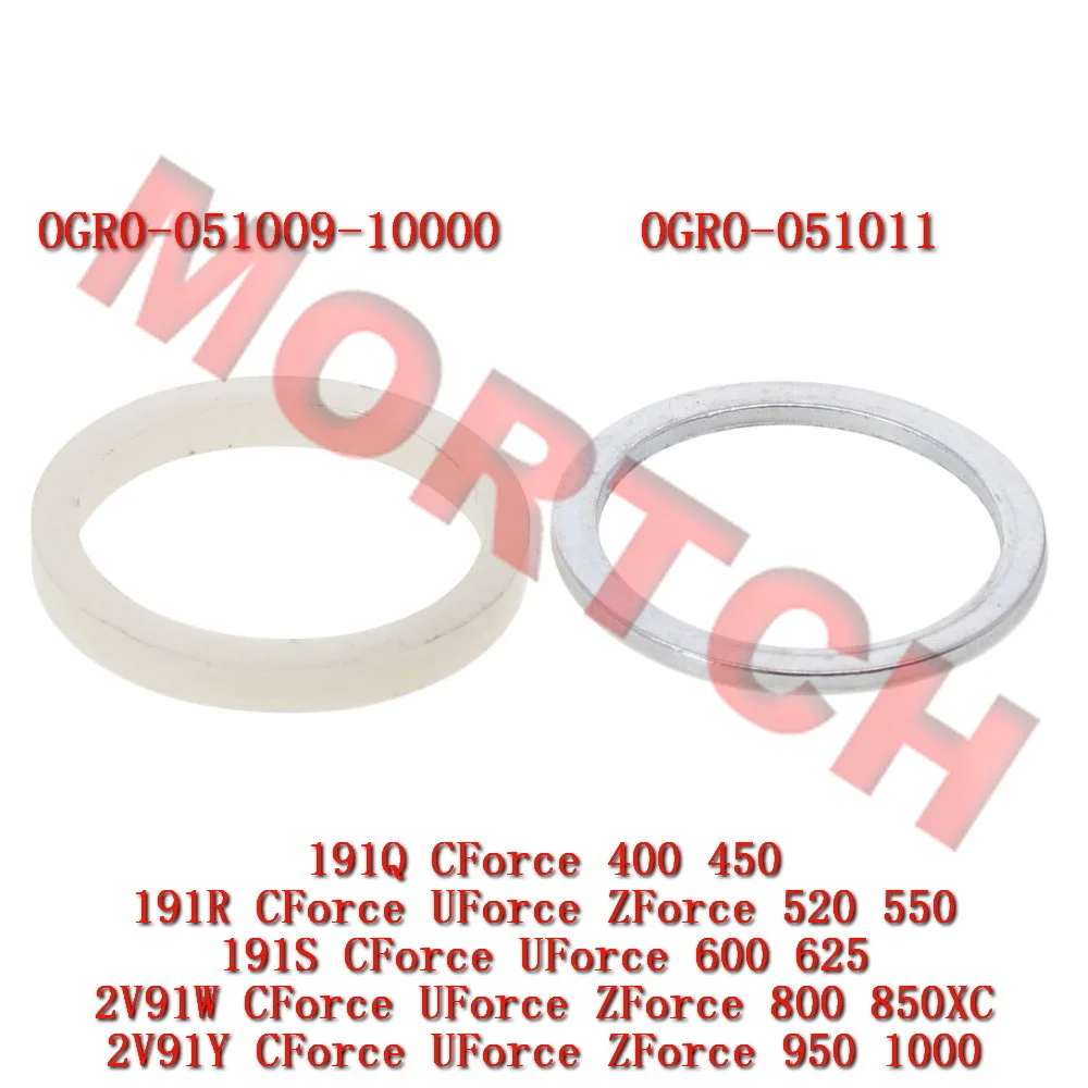 0GR0-051009 Nylon Washer 0GR0-051011 Steel Washer for CFmoto SSV UTV ATV CForce UForce ZForce 450 191Q 520 550 191R 600 625 191S