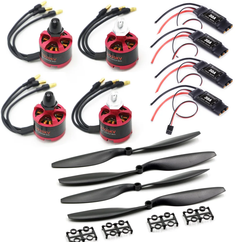 

30A Brushless ESC with 3.5mm Connector 2212 920KV CW CCW Brushless Motor 1045 Propeller for F450 F550 S550 F550 Multicopter