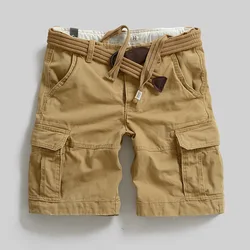 Pantaloncini Cargo Vintage multitasche moda estiva da uomo pantaloni corti Casual larghi pantaloncini da viaggio all'aperto Premium maschili