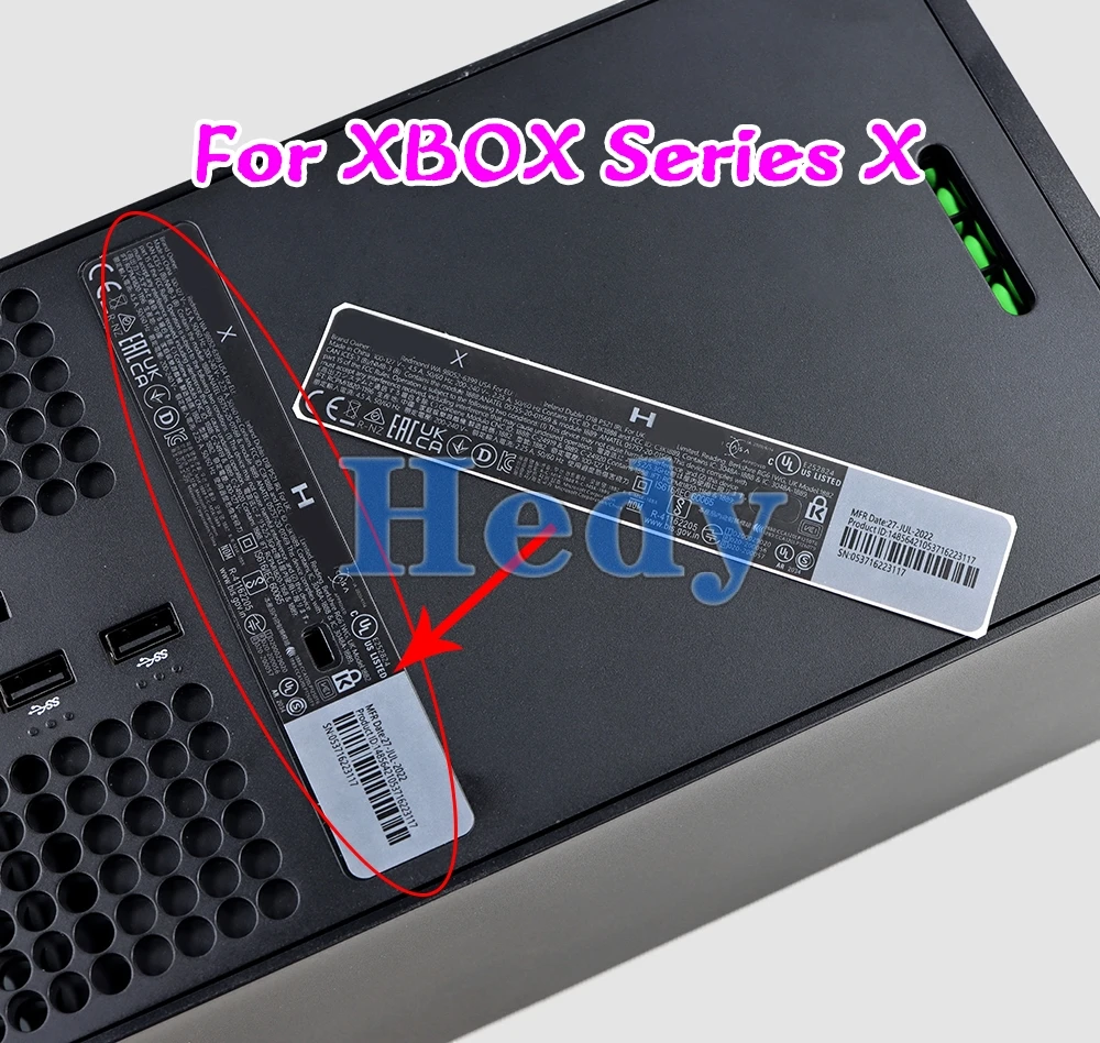 XBOX 시리즈 S용 XBOX 시리즈 X 콘솔 호스트 스티커 라벨용 2개