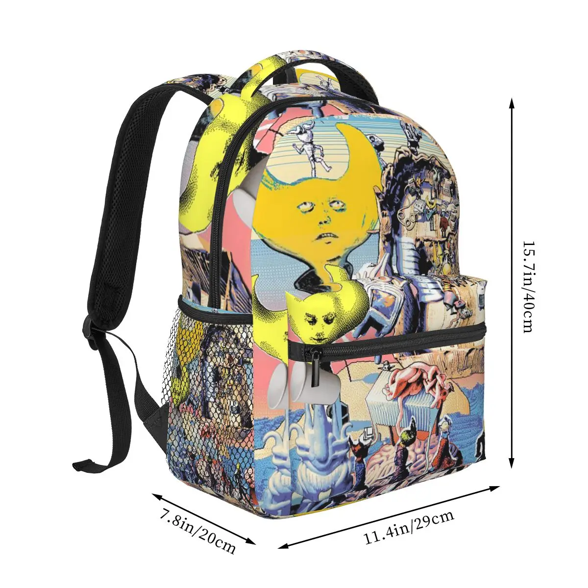 Hylics 2 Surreal Role-playing Game Independent Game Student Backpack School Bag Daypack for Men Women Bookbag Shoulder Bags