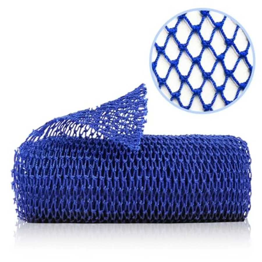 African Net Sponge, Authentic Exfoliating Body Scrubber for Bath and Shower, Multiple Textures with Gentle Deep Exfoliating and
