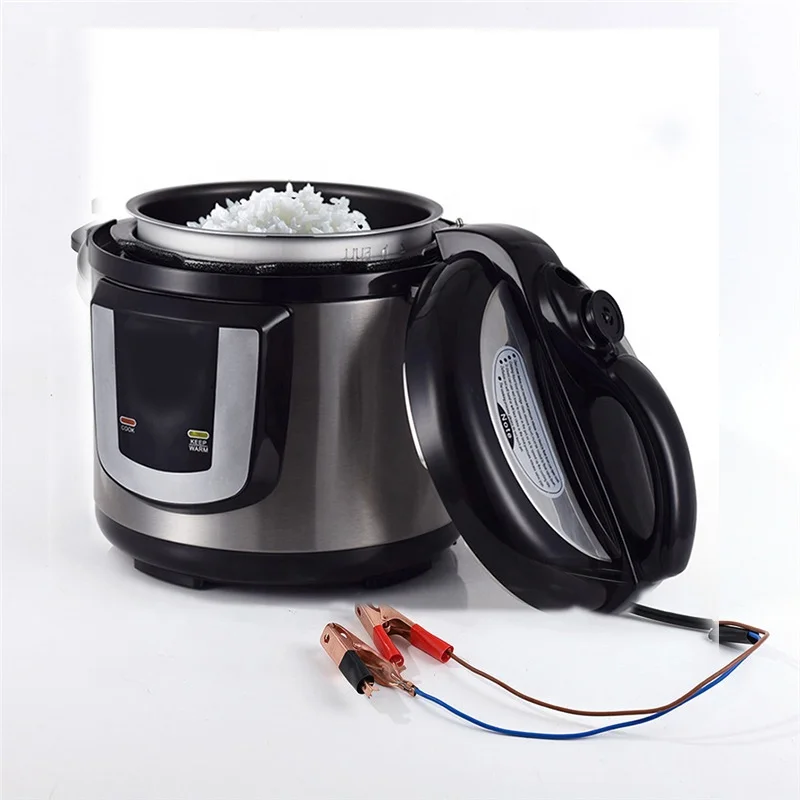 12V 24v Dc Electric Pressure Cookers Can Use Battery Power Supply Solar Pressure Rice Cooker 250W-300W
