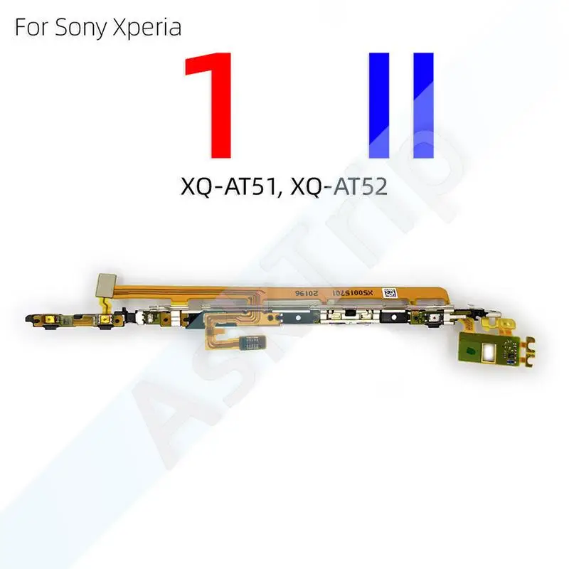 Aiinant-lèvent de volume latéraux, câble flexible d\'alimentation pour Sony Xperia X XA XA1 XA2 1 5 10 II III 2 3 Plus Ultra Compact