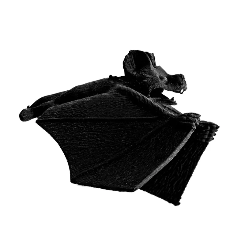 Simulation Bat TPR Soft Rubber Halloween Prank Animal Model Scary Pendant Rubber Bat Venue Decoration Props April Fool's Toys