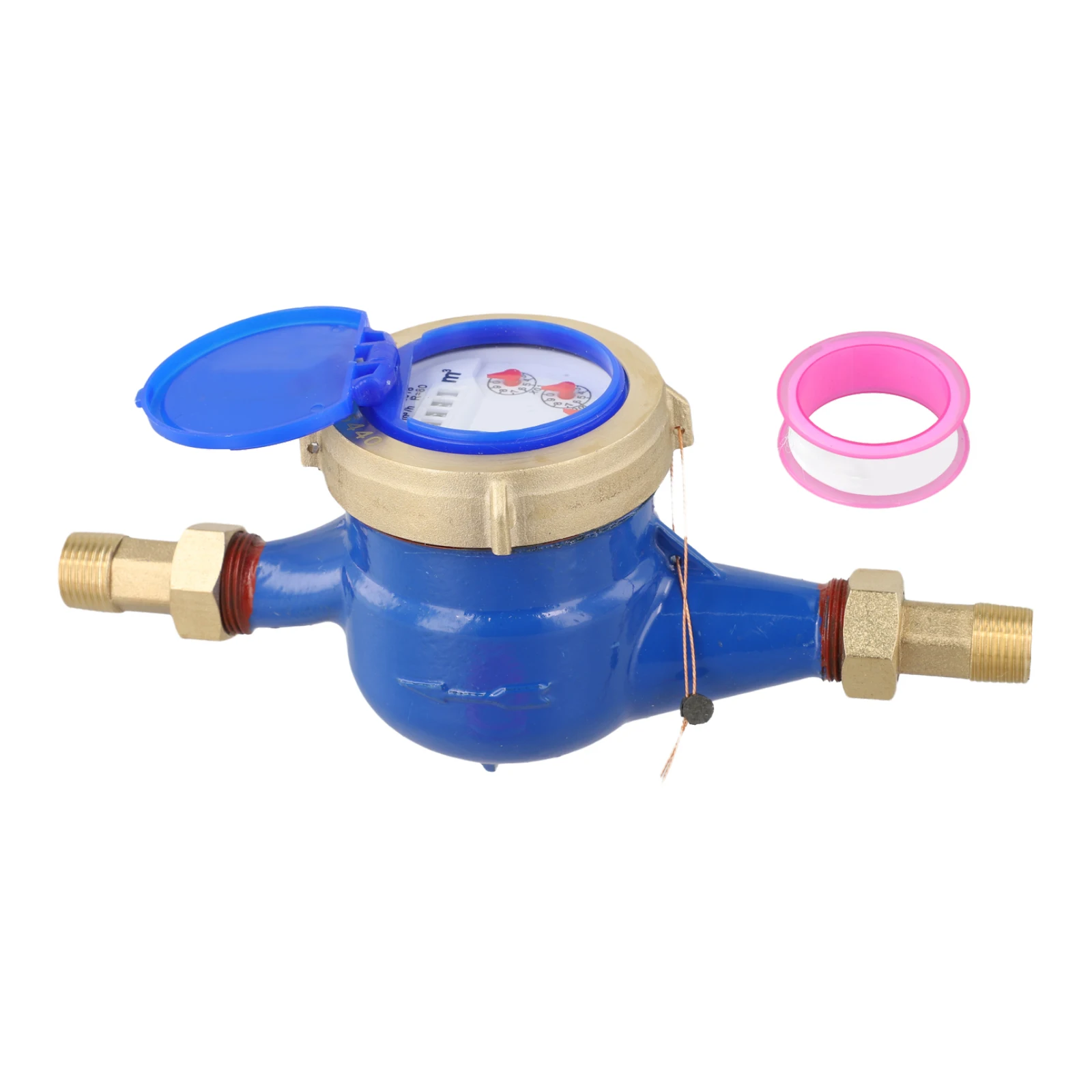 Water Management Digital Water Meter Leak-Proof Meter Built In Filter Extended Durability 4-Pointer Measurement