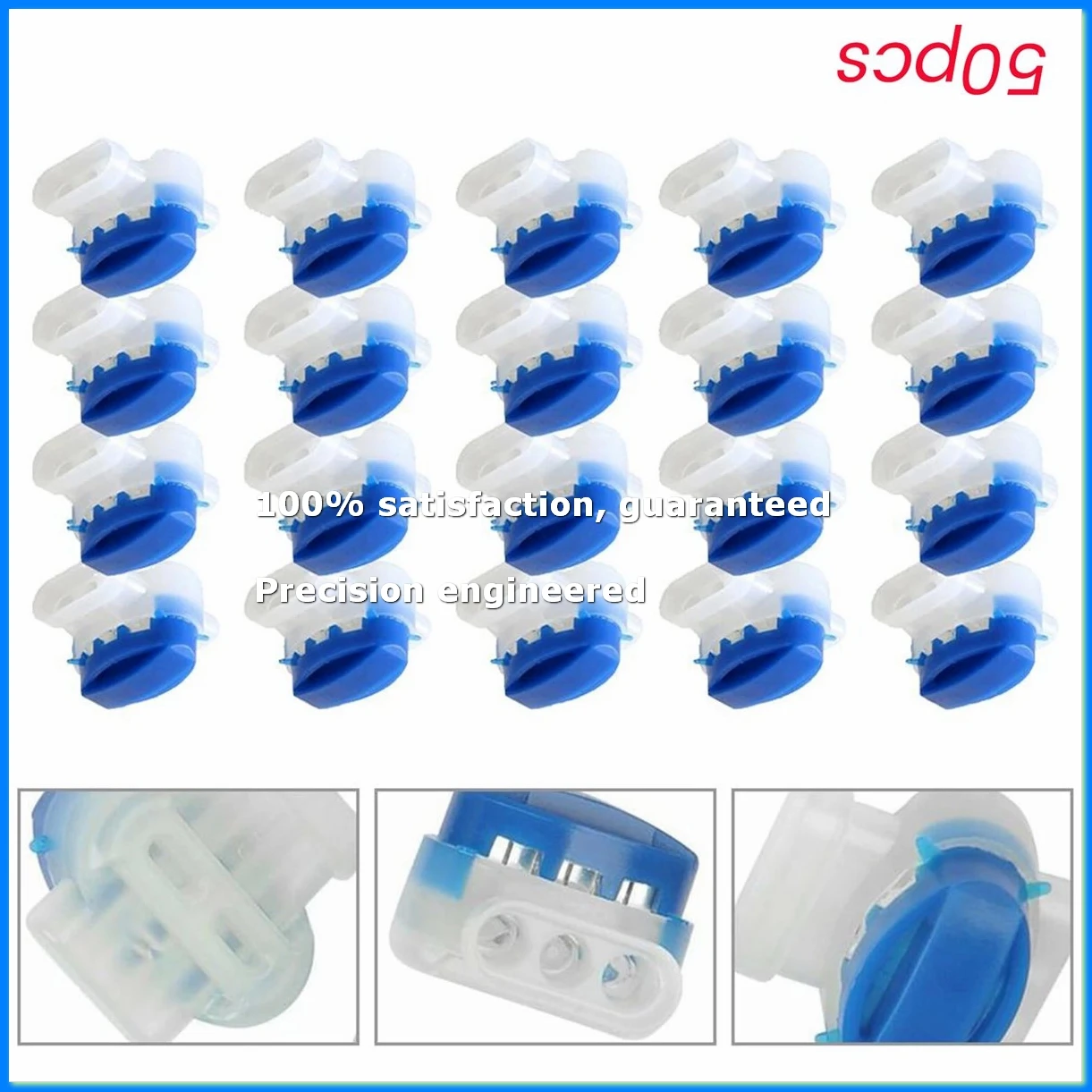 50Pcs Robotic Lawnmower Cable Connector Waterproof Gel Connector Terminal 3 Pin Electrical 314 Wire Connectors-DTB1