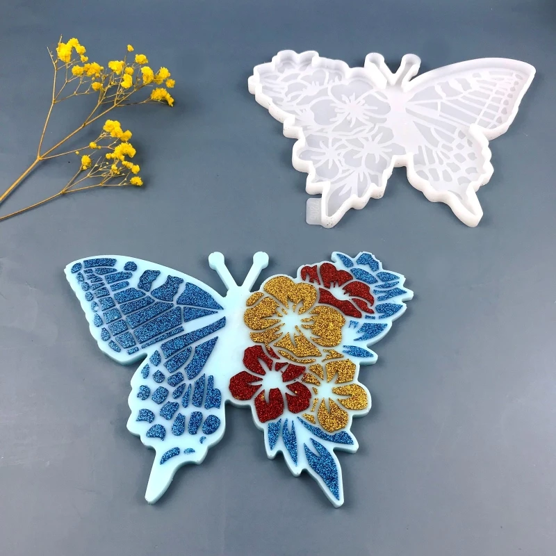 

Silicone Epoxy Resin Casting Mold Mold for Butterfly Jewelry Making Moul K3KF