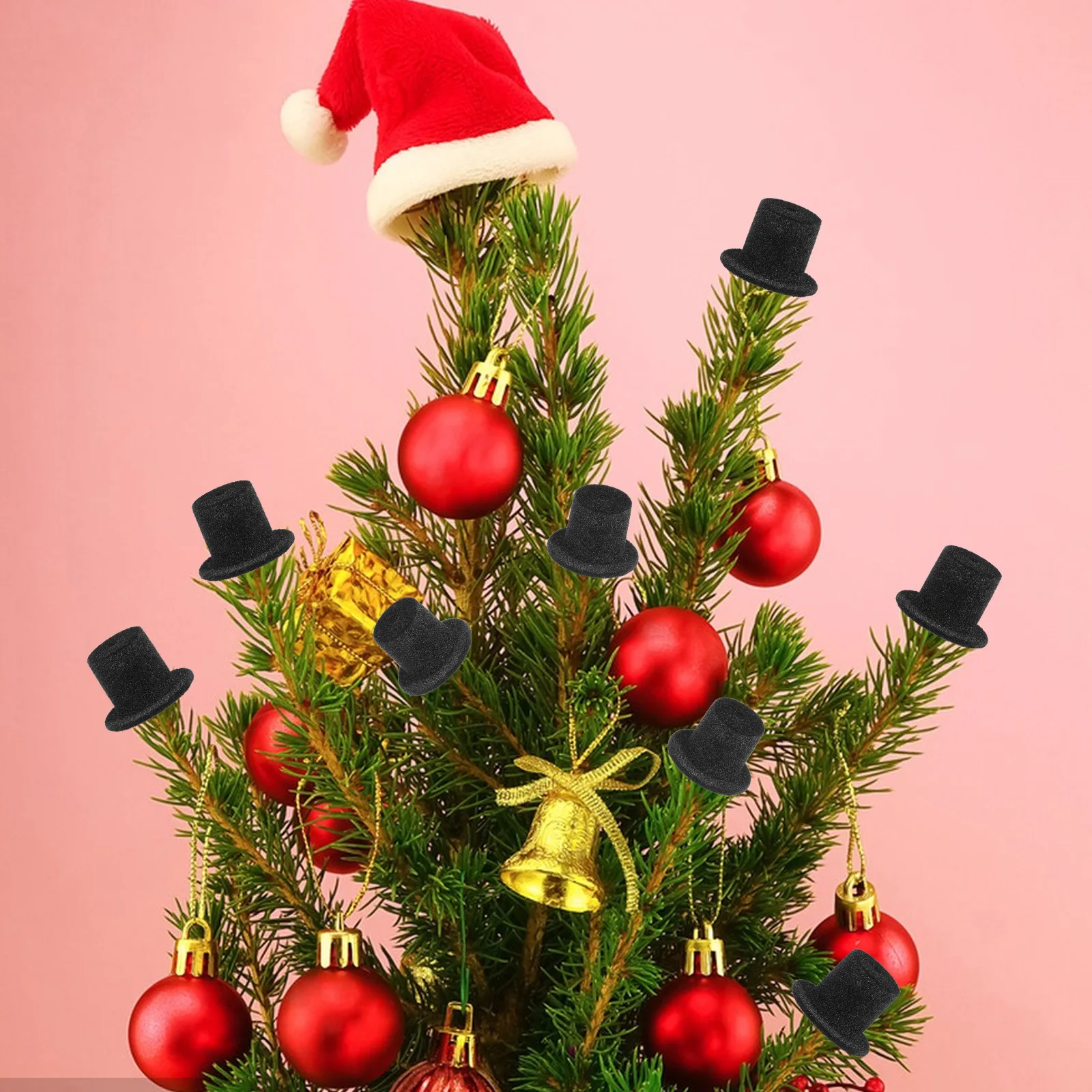 20 Stück Mini-Oberteile, Hut-Dekoration, Miniatur-Hüte zum Basteln, Partygeschenke, DIY, kleine Zylinder für Bastelzubehör