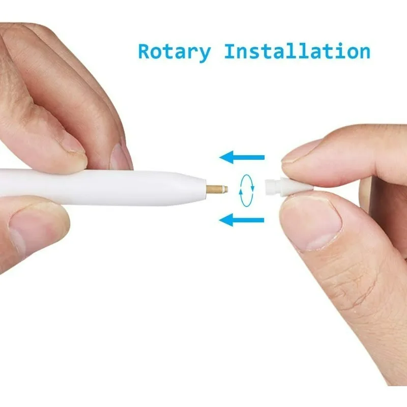 Per Apple Pencil 1st/2nd Matita Pennini Punta di ricambio Silenzioso Tablet Pen Pennino Resistente all'usura Alta sensibilità per Apple IPencil Tip